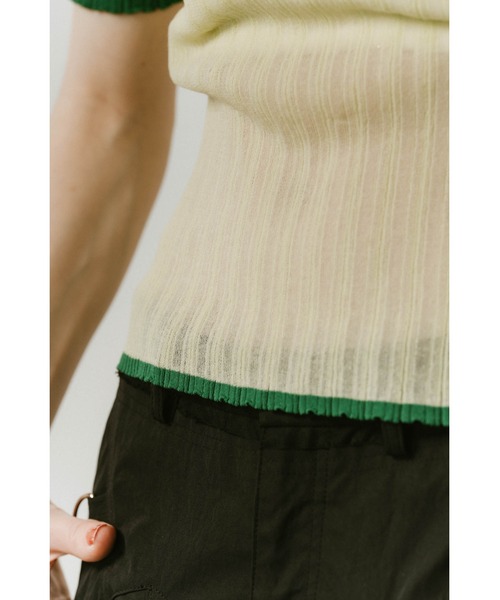 sheer polo knit（Tシャツ/カットソー）｜Knuth Marf