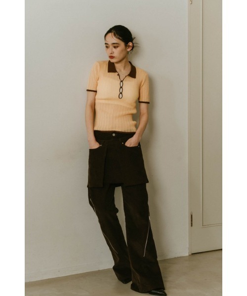 sheer polo knit（Tシャツ/カットソー）｜Knuth Marf