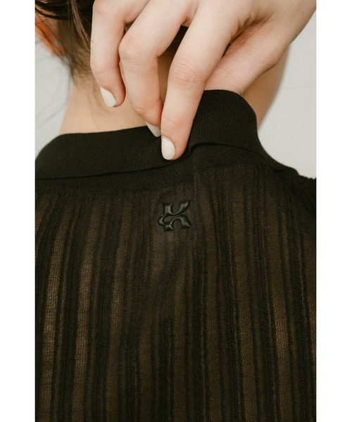 sheer polo knit（Tシャツ/カットソー）｜Knuth Marf（クヌースマーフ