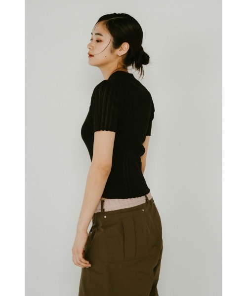 sheer polo knit（Tシャツ/カットソー）｜Knuth Marf（クヌースマーフ