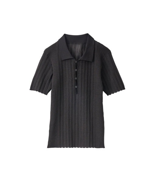 Knuth Marf（クヌースマーフ）の「sheer polo knit（Tシャツ/カットソー・レディース・ブラック/ミント/オレンジ・FREE）」の7枚目の写真