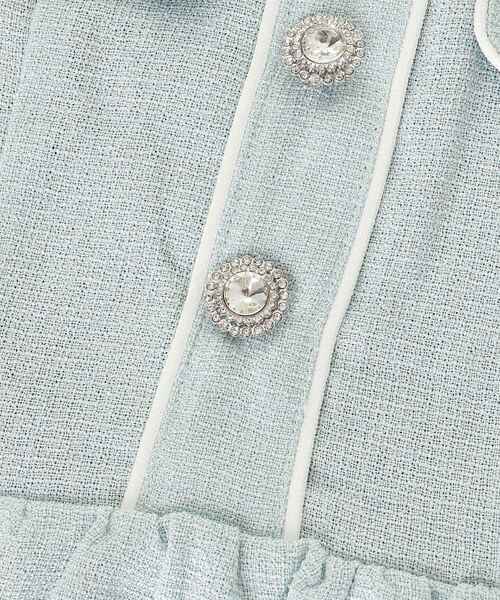 MAJESTIC LEGON（マジェスティックレゴン）の「肩リボンツイードペプラムブラウス（シャツ/ブラウス・レディース・アイボリー/ブラック/ブルー・MEDIUM）」の17枚目の写真