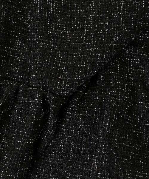 MAJESTIC LEGON（マジェスティックレゴン）の「肩リボンツイードペプラムブラウス（シャツ/ブラウス・レディース・アイボリー/ブラック/ブルー・MEDIUM）」の11枚目の写真