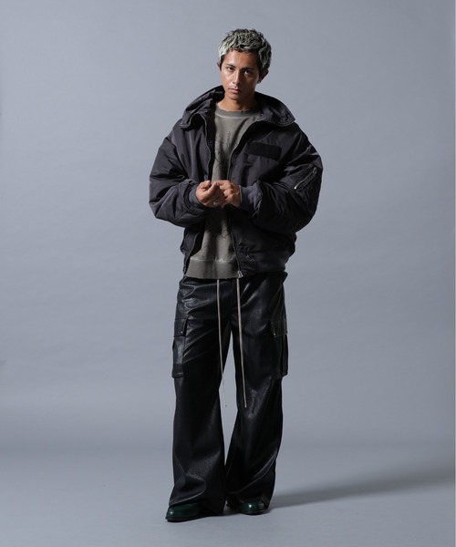 DANKE SCHON（ダンケシェーン）の「DankeSchon/ダンケシェーン/SATEN M65（ミリタリージャケット・メンズ・カーキ/ブラック・M/L）」の9枚目の写真