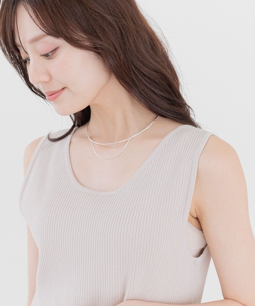 Andemiu(アンデミュウ)の「ツイストチョーカーネックレス591741(ネックレス・レディース・ゴールド/シルバー・FREE)」の3枚目の写真