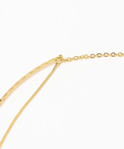 Andemiu(アンデミュウ)の「ツイストチョーカーネックレス591741(ネックレス・レディース・ゴールド/シルバー・FREE)」の8枚目の写真