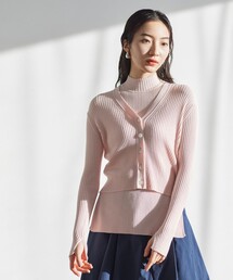 BIANCA（ビアンカ）の「【マルチシーン】リラクシーリブニットカーディガン（カーディガン/ボレロ）」