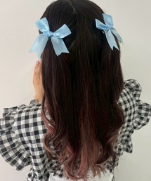 2点セット リボン」に該当するバレッタ/ヘアクリップ