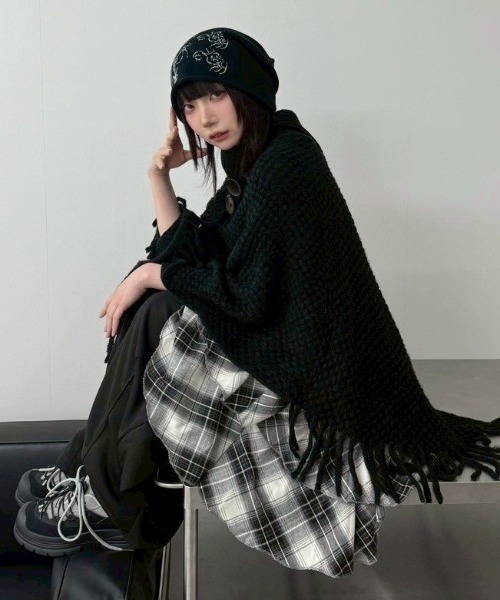 Never mind the XU / Chikashitsu+（ネバーマインド ザ エックスユー / チカシツプラス）の「【Nerd out XU】draw code canvas sneaker / 【ナードアウトエックスユー】ドローコードキャンバスボリュームスニーカー（スニーカー・レディース・ブラック・24.5cm/23.5cm/24cm）」の11枚目の写真