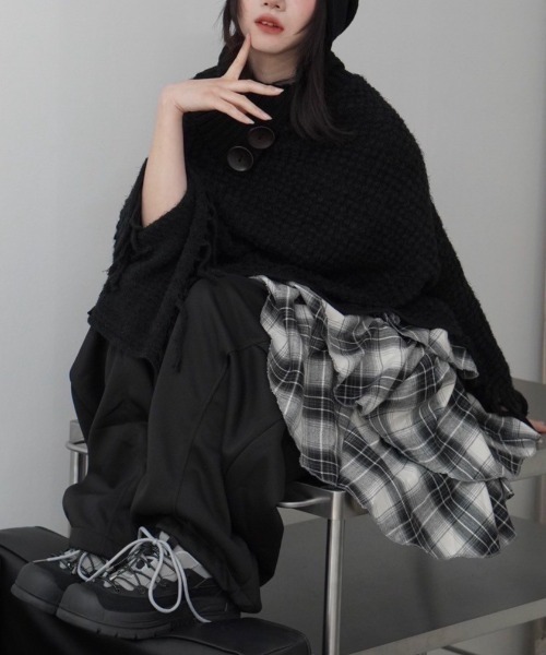 Never mind the XU / Chikashitsu+（ネバーマインド ザ エックスユー / チカシツプラス）の「【Nerd out XU】draw code canvas sneaker / 【ナードアウトエックスユー】ドローコードキャンバスボリュームスニーカー（スニーカー・レディース・ブラック・24.5cm/23.5cm/24cm）」の12枚目の写真