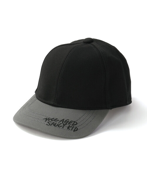 WASK（ワスク）の「ロゴ刺しゅう配色バックテープキャップ(52~56cm)（キャップ・キッズ・ブラック/ネイビー・L/M）」の9枚目の写真