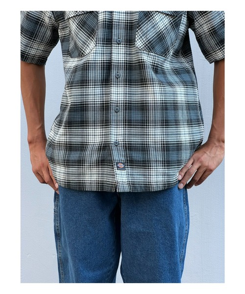Dickies(ディッキーズ)の「【DICKIES SKATEBOARDING】MIKE ANDERSON CHECK WORK SHIRTS(シャツ/ブラウス・メンズ・ダークオリーブ/ブルー・MEDIUM/X-LARGE/LARGE)」の6枚目の写真
