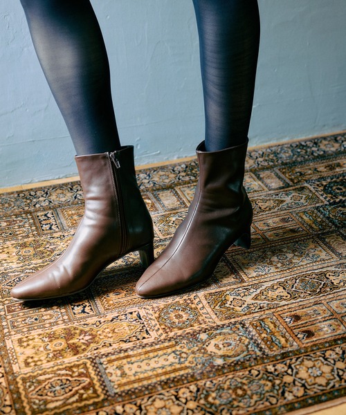 mysty woman（ミスティウーマン）の「ストレッチヒールブーツ 595125（ブーツ・レディース・ブラック/ダークブラウン・MEDIUM/LARGE）」の2枚目の写真