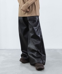 Ato アトウ　ワイドスラックス　ウール ato（アトウ）の「LANATEC WIDE PANTS（その他パンツ）」 - WEAR