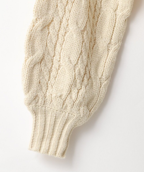 LOWRYS FARM(ローリーズファーム)の「ケーブルハイゲージZIPカーディガン 588922(カーディガン/ボレロ・レディース・アイボリー/ブラウン・FREE)」の16枚目の写真