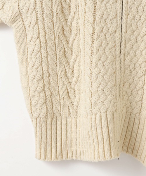 LOWRYS FARM(ローリーズファーム)の「ケーブルハイゲージZIPカーディガン 588922(カーディガン/ボレロ・レディース・アイボリー/ブラウン・FREE)」の17枚目の写真