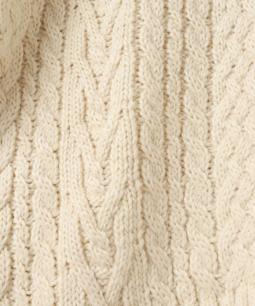 LOWRYS FARM(ローリーズファーム)の「ケーブルハイゲージZIPカーディガン 588922(カーディガン/ボレロ・レディース・アイボリー/ブラウン・FREE)」の20枚目の写真