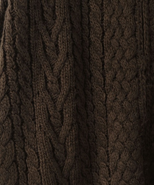 LOWRYS FARM(ローリーズファーム)の「ケーブルハイゲージZIPカーディガン 588922(カーディガン/ボレロ・レディース・アイボリー/ブラウン・FREE)」の21枚目の写真