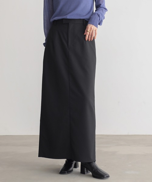 for/c（フォーシー）の「ストレッチナロースカート【サスティナブル】（スカート・レディース・ブラック/グレー/ネイビー・L/M）」の14枚目の写真
