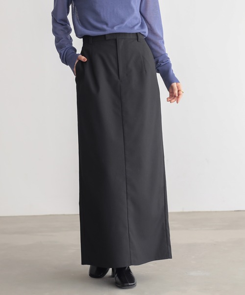 for/c（フォーシー）の「ストレッチナロースカート【サスティナブル】（スカート・レディース・ブラック/グレー/ネイビー・L/M）」の21枚目の写真