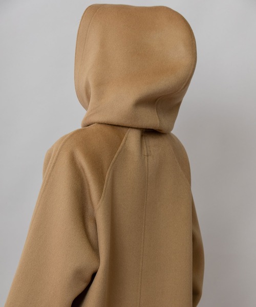 ♦️美品♦️Munich ベージュ ダッフルコート フード付き　Sサイズ Munich（ミューニック）の「ウールダブルビーバーダッフルコート