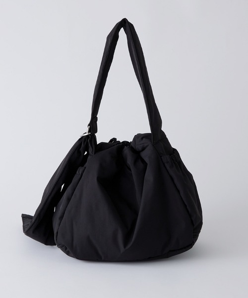 セール】マルチWAY中綿入りパフィー巾着ショルダーバッグ（ショルダー