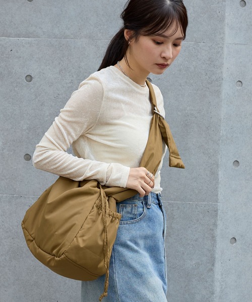 ꧁Flighty꧂背面フラット/巾着ショルダー/ショルダー紐付/ロラライハリス | [フェイラー] 巾着ショルダーバッグ 1J0725117008740