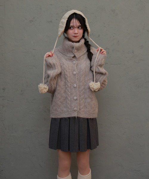 M DOLLY(エムドリー)の「pleats knit amabile skirt/プリーツニットアマービレスカート(スカート・レディース・アイボリー/グレイッシュベージュ/グレー・FREE)」の13枚目の写真