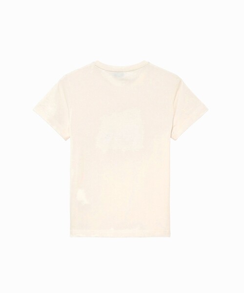 AIGLE(エーグル)の「吸水速乾 抗菌防臭 プリント半袖Tシャツ(Tシャツ/カットソー・レディース・ホワイト/ブラック・M/L/S)」の3枚目の写真