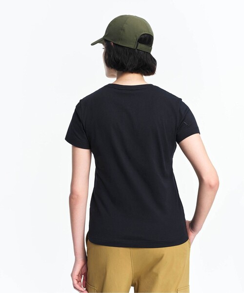 AIGLE(エーグル)の「吸水速乾 抗菌防臭 プリント半袖Tシャツ(Tシャツ/カットソー・レディース・ホワイト/ブラック・M/L/S)」の10枚目の写真