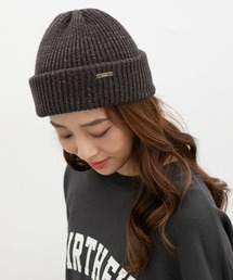 GLACIER（グラシア）の「プレート付ニット帽（ニットキャップ/ビーニー）」