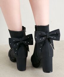 MAJESTIC LEGON | 3WAYビジューリボンブーツ(ブーツ)