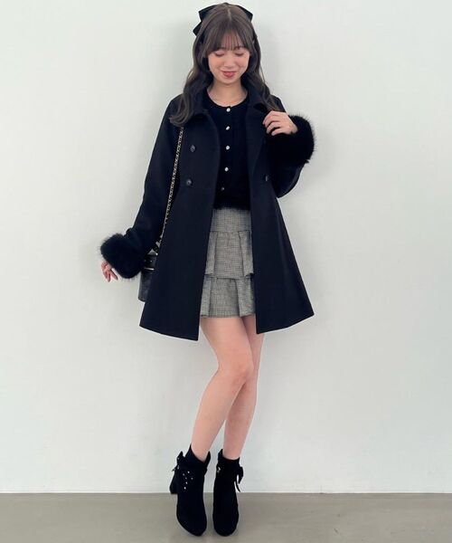 MAJESTIC LEGON（マジェスティックレゴン）の「3WAYビジューリボンブーツ（ブーツ・レディース・グレイッシュベージュ/ブラック/ブラック系その他/ホワイト系その他2/ホワイト系その他3・SMALL/MEDIUM/LARGE/X-LARGE）」の7枚目の写真