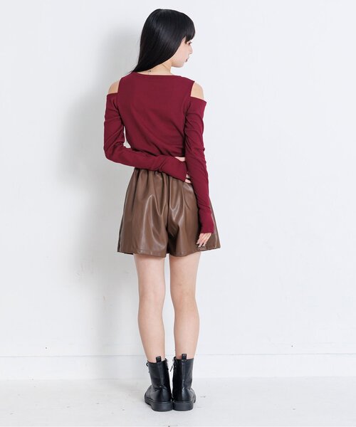 algy（アルジー）の「肩あきリブロンT（Tシャツ/カットソー・キッズ・アイボリー/ブラック/ブルー/エンジ・SMALL/X-SMALL/XX-SMALL/MEDIUM）」の16枚目の写真