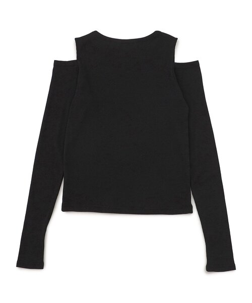 algy（アルジー）の「肩あきリブロンT（Tシャツ/カットソー・キッズ・アイボリー/ブラック/ブルー/エンジ・SMALL/X-SMALL/XX-SMALL/MEDIUM）」の5枚目の写真