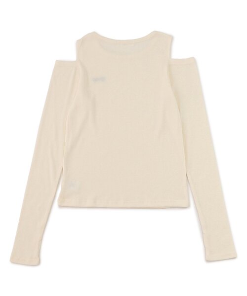 algy（アルジー）の「肩あきリブロンT（Tシャツ/カットソー・キッズ・アイボリー/ブラック/ブルー/エンジ・SMALL/X-SMALL/XX-SMALL/MEDIUM）」の7枚目の写真