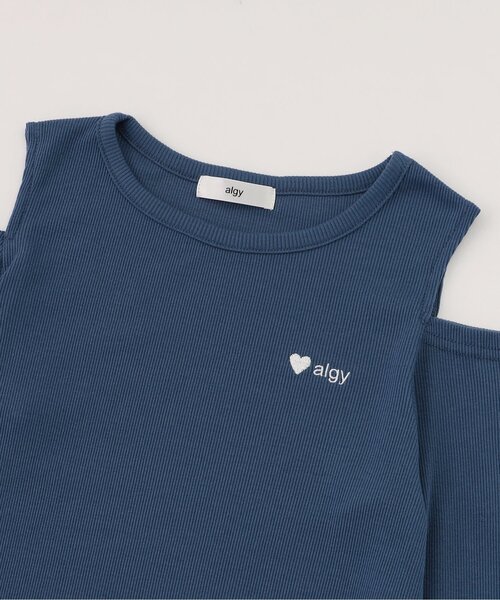 algy（アルジー）の「肩あきリブロンT（Tシャツ/カットソー・キッズ・アイボリー/ブラック/ブルー/エンジ・SMALL/X-SMALL/XX-SMALL/MEDIUM）」の14枚目の写真