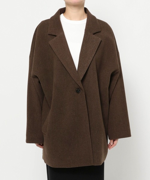 LOWRYS FARM（ローリーズファーム）の「Ｗフェイスユルジャケット　494124（その他アウター・レディース・チャコールグレー/ブラウン/アイボリー・FREE）」の4枚目の写真