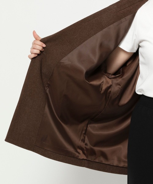 LOWRYS FARM（ローリーズファーム）の「Ｗフェイスユルジャケット　494124（その他アウター・レディース・チャコールグレー/ブラウン/アイボリー・FREE）」の12枚目の写真