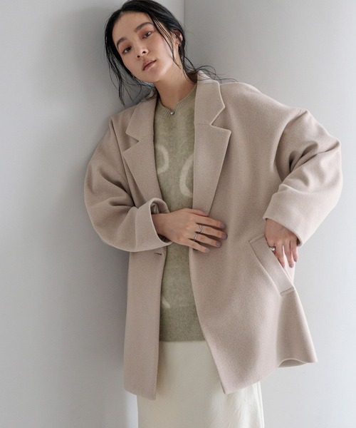 LOWRYS FARM（ローリーズファーム）の「Ｗフェイスユルジャケット　494124（その他アウター・レディース・チャコールグレー/ブラウン/アイボリー・FREE）」の20枚目の写真