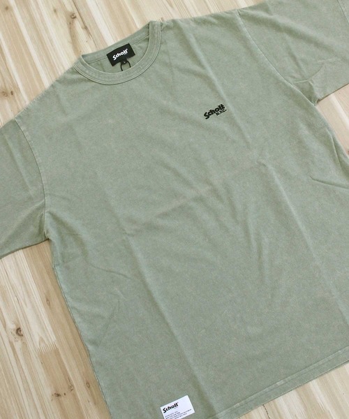 Schott(ショット)の「FOR WORKERS AND GENTLEMEN ALIKE T-SHIRT(Tシャツ/カットソー・メンズ・ホワイト/ブラック/オリーブ・M/L/XL/XXL)」の14枚目の写真