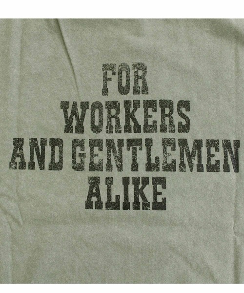 Schott(ショット)の「FOR WORKERS AND GENTLEMEN ALIKE T-SHIRT(Tシャツ/カットソー・メンズ・ホワイト/ブラック/オリーブ・M/L/XL/XXL)」の20枚目の写真