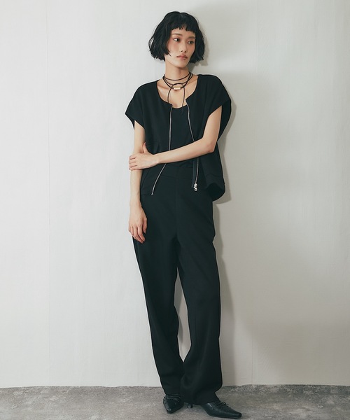 ポンチ生地ジップベスト（ベスト）｜ANOTHER S（アナザーエス）の