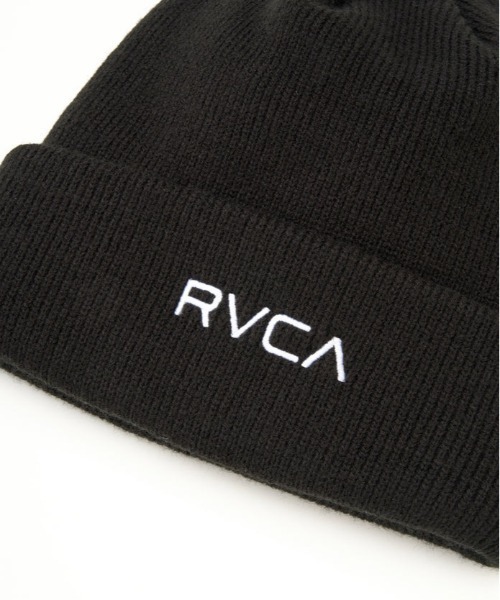 RVCA（ルーカ）の「RVCA/ルーカ ビーニー DOUBLE FACE BEANIE BF042-904（ニットキャップ/ビーニー・メンズ・ブラック/ブラウン/オフホワイト・FREE）」の5枚目の写真