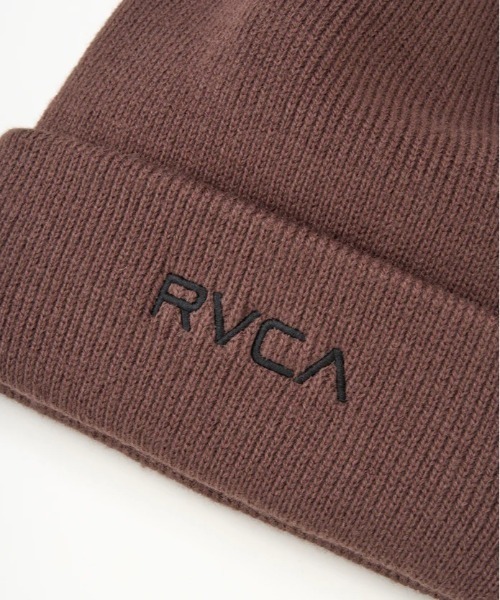 RVCA（ルーカ）の「RVCA/ルーカ ビーニー DOUBLE FACE BEANIE BF042-904（ニットキャップ/ビーニー・メンズ・ブラック/ブラウン/オフホワイト・FREE）」の6枚目の写真
