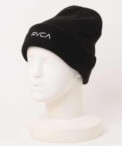 RVCA（ルーカ）の「RVCA/ルーカ ビーニー DOUBLE FACE BEANIE BF042-904（ニットキャップ/ビーニー・メンズ・ブラック/ブラウン/オフホワイト・FREE）」の9枚目の写真