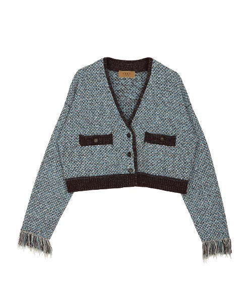 UND TWEED SHORT KNIT CARDIGAN（カーディガン/ボレロ）｜Ameri