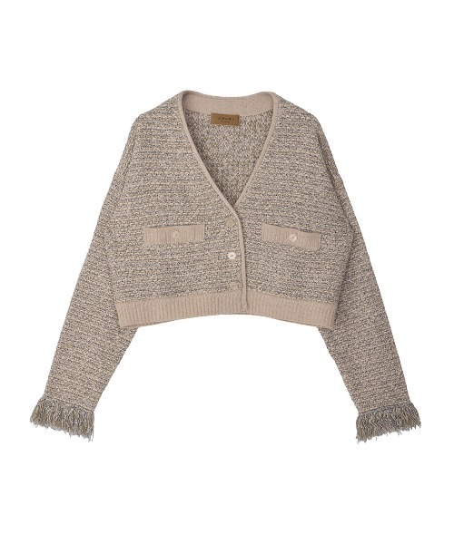 UND TWEED SHORT KNIT CARDIGAN