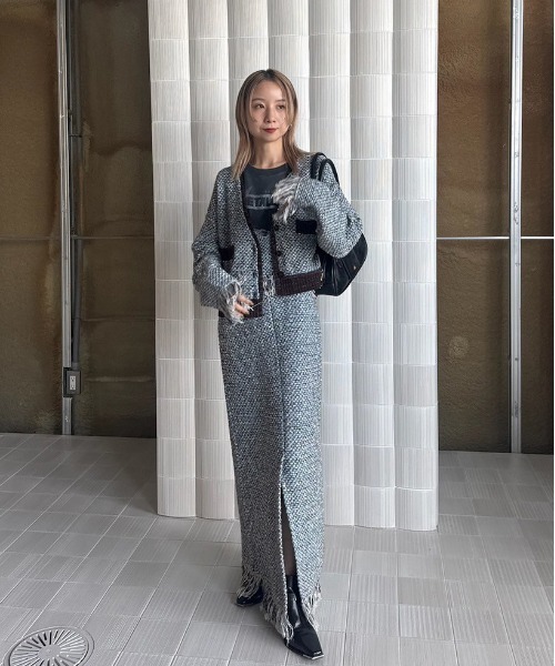 UND TWEED SHORT KNIT CARDIGAN（カーディガン/ボレロ）｜Ameri