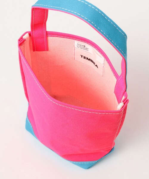 TEMBEA(テンベア)の「【別注】TEMBEA / BAGUETTE TOTE MINI(トートバッグ・レディース・ベージュ/ナチュラル/ホワイト系その他7/ネイビー/ピンク・ONE SIZE)」の21枚目の写真
